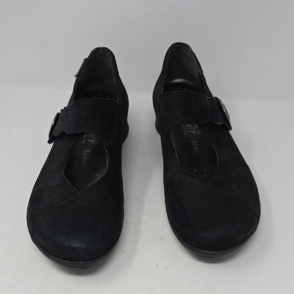 Mephisto Mary Jane Black Flats with Cushioned Footbed Women's Size 9 - Picture 2 of 7